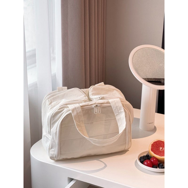 Double Wide Opening Large Capacity Cosmetic Bag Women'S High-End Travel Portable Toiletries Portable Storage Bag - Image 4